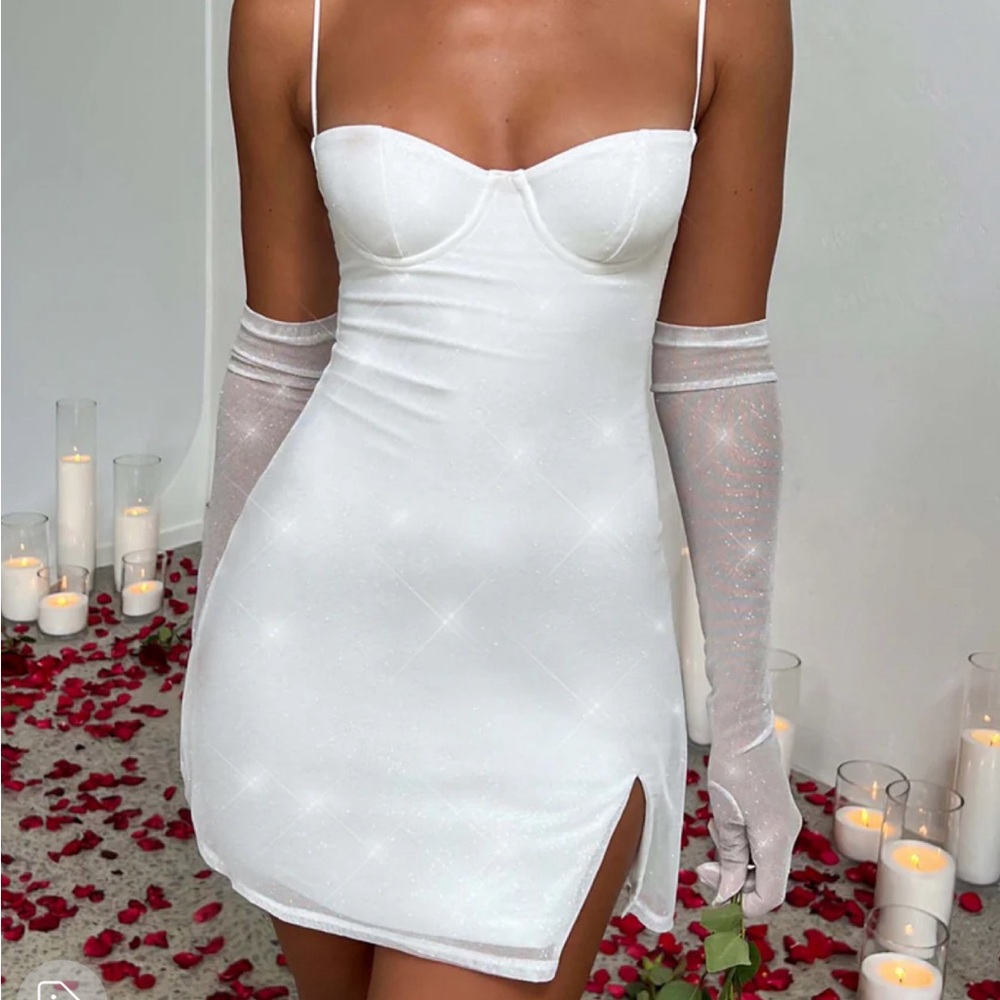 Babyboo Pixie Mini Dress white